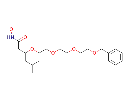 Molecular Structure of 144751-67-7 (2,5,8,11-Tetraoxatetradecan-14-amide,
N-hydroxy-12-(2-methylpropyl)-1-phenyl-)