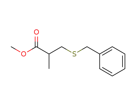Molecular Structure of 5331-04-4 (methyl 3-(benzylsulfanyl)-2-methylpropanoate)