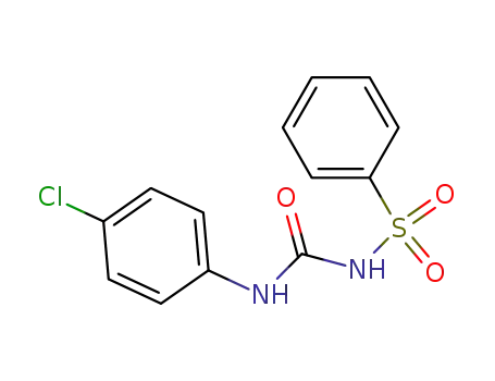 Molecular Structure of 102607-82-9 (N-[(4-chlorophenyl)carbamoyl]benzenesulfonamide)