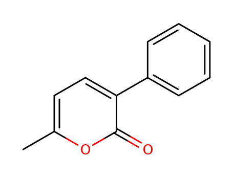 Molecular Structure of 53034-19-8 (2H-Pyran-2-one, 6-methyl-3-phenyl-)