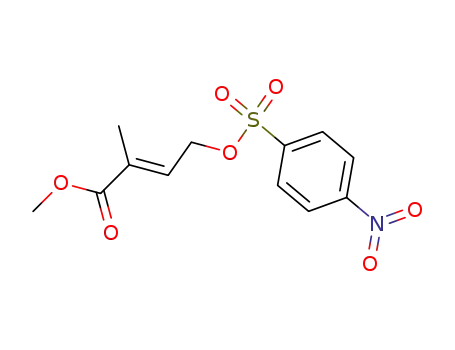 methyl 2-methyl-4-<<(p-nitrophenyl)sulfonyl>oxy>-2-butenoate
