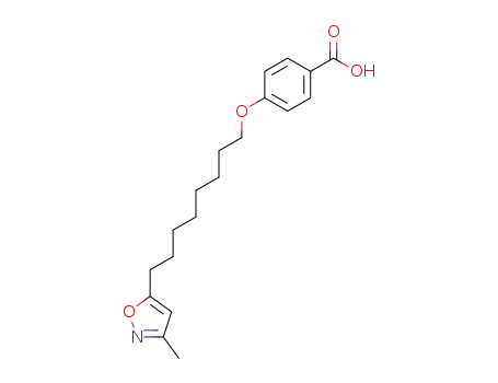 Benzoic acid, 4-[[8-(3-methyl-5-isoxazolyl)octyl]oxy]-