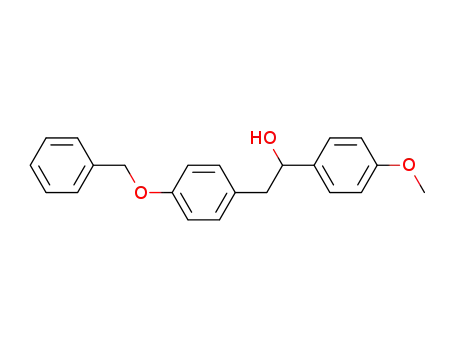 Molecular Structure of 155142-78-2 (1-(4'-methoxyphenyl)-2-<4'-(benzyloxy)phenyl>ethanol)