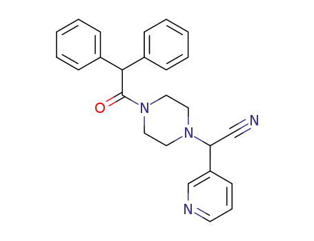 1-(diphenylacetyl)-4-(pyridin-3-ylcyanomethyl)piperazine