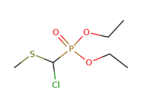 Molecular Structure of 28975-74-8 (diethyl methylthio(chloro)methanephosphonate)