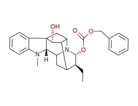 Molecular Structure of 133761-67-8 (Carbonic acid benzyl ester (3S,4R,8S,13aR)-3-ethyl-8-hydroxy-13-methyl-1,3,4,7,8,13,13a,13b-octahydro-2H,6H-2,7-cyclo-6,8a-methano-pyrido[1',2':1,2]azepino[3,4-b]indol-4-yl ester)