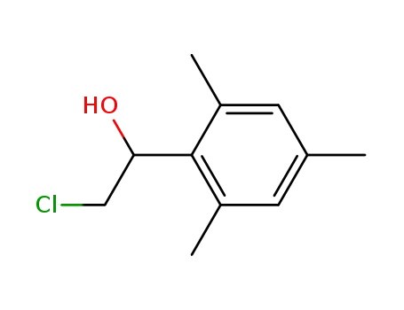Molecular Structure of 80707-10-4 (2-chloro-1-(2,4,6-trimethylphenyl)ethanol)