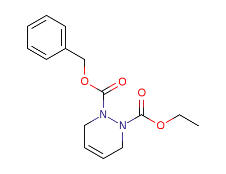 Molecular Structure of 111508-34-0 (benzyl ethyl 1,2,3,6-tetrahydropyridazine-1,2-dicarboxylate)