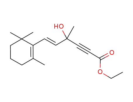 (E)-4-Hydroxy-4-methyl-6-(2,6,6-trimethyl-cyclohex-1-enyl)-hex-5-en-2-ynoic acid ethyl ester