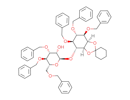 3,4,5-tri-O-benzyl-1,2-O-cyclohexylidene-6-O-(3',4',6'-tri-O-benzyl-α-D-mannopyranosyl)-D-myo-inositol