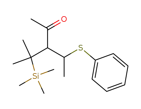 4-methyl-3-(1-phenylthioethyl)-4-trimethylsilylpentan-2-one