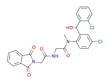 4-chloro-2-(o-chloro-α-hydroxybenzyl)-N-methyl-N<sup>α</sup>-(phthalylglycyl)glycinanilide