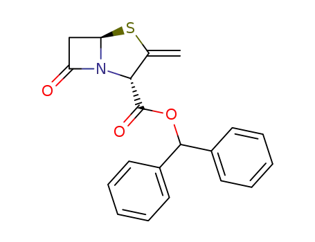 3-methylene-7-oxo-4-thia-1-aza-bicyclo[3.2.0]heptane-2-carboxylic acid benzhydryl ester