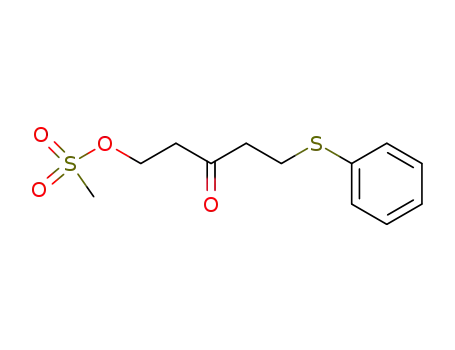 Molecular Structure of 101750-87-2 (3-oxo-5-phenylthio-amyl mesylate)