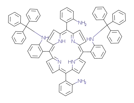 5,15-bis(α,α-o-aminophenyl)-10,20-bis<α,α-o-<(triphenylmethyl)amino>phenyl>porphyrin