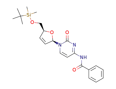 N<sup>4</sup>-benzoyl-5'-O-(tert-butyldimethylsilyl)-2',3'-didehydro-2',3'-dideoxycytidine