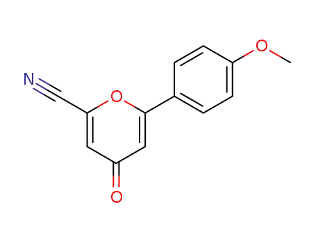 Molecular Structure of 76782-14-4 (2-cyano-6-p-methoxyphenyl-4-pyrone)