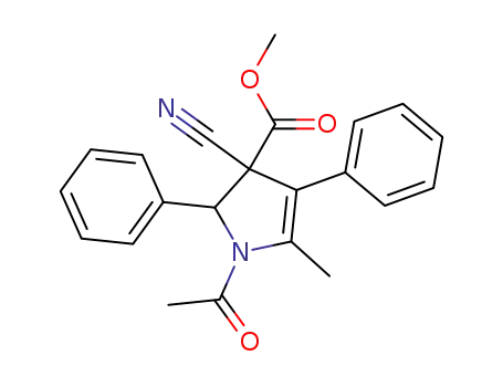 1-Acetyl-3-cyano-5-methyl-2,4-diphenyl-2,3-dihydro-1H-pyrrole-3-carboxylic acid methyl ester