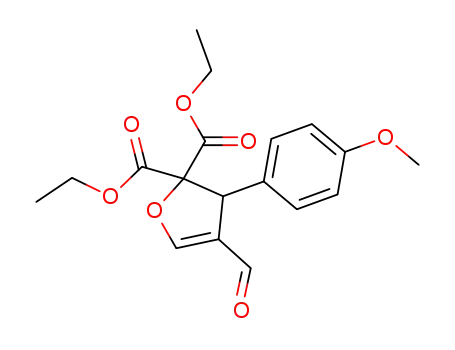Molecular Structure of 88382-35-8 (2,2(3H)-Furandicarboxylic acid, 4-formyl-3-(4-methoxyphenyl)-, diethyl
ester)