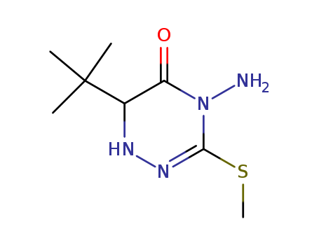 1,2,4-Triazin-5(4H)-one, 4-amino-6-(1,1-dimethylethyl)-1,6-dihydro-3-(methylthio)-
