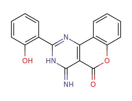 Molecular Structure of 38370-06-8 (2-(2-Hydroxyphenyl)-4-imino-5-oxo-3,4-dihydro-5H-<1>benzopyrano<4,3-d>pyrimidine)