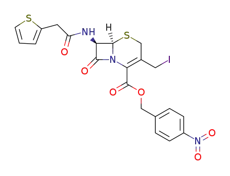 (6R,7R)-3-Iodomethyl-8-oxo-7-(2-thiophen-2-yl-acetylamino)-5-thia-1-aza-bicyclo[4.2.0]oct-2-ene-2-carboxylic acid 4-nitro-benzyl ester