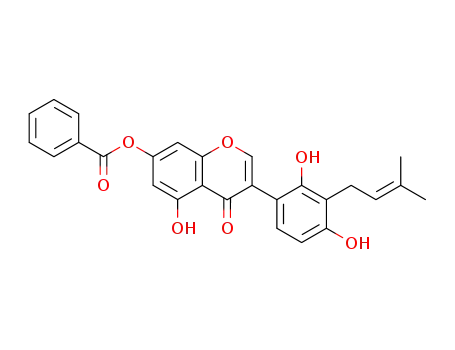 7-benzoyloxy-2',4',5-trihydroxy-3'-(3-methyl-2-butenyl)isoflavone