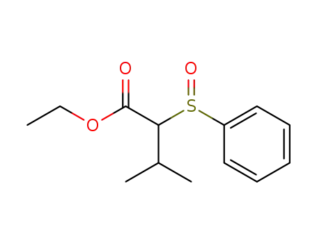 2-Benzenesulfinyl-3-methyl-butyric acid ethyl ester