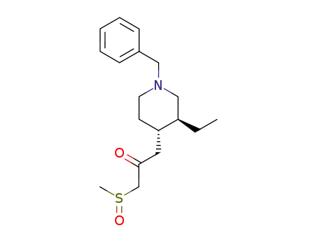1-((3S,4S)-1-Benzyl-3-ethyl-piperidin-4-yl)-3-methanesulfinyl-propan-2-one