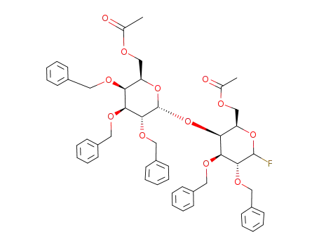 O-(6-O-acetyl-2,3,4-tri-O-benzyl-α-D-galactopyranosyl)-(1->4)-6-O-acetyl-2,3-di-O-benzyl-D-galactopyranosyl fluoride