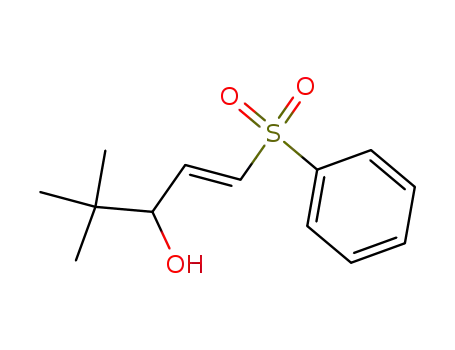 Molecular Structure of 141117-91-1 ((+/-)-(E)-4,4-dimethyl-1-(phenylsulfonyl)-1-penten-3-ol)