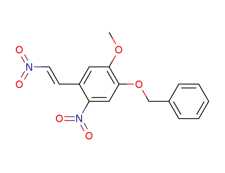Benzene, 1-methoxy-4-nitro-5-(2-nitroethenyl)-2-(phenylmethoxy)-, (E)-