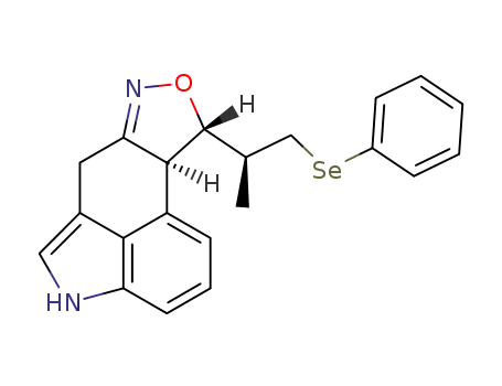 <9S-<9β(S*),9aβ>>-4,6,9,9a-tetrahydro-9-<1-methyl-2-(phenylseleno)ethyl>indolo<4,3-ef><2,1>-benzisoxazole