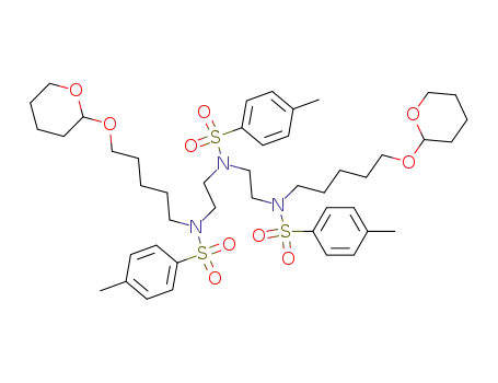 6,9,12-tris(p-tolylsulfonyl)-6,9,12-triaza-1,17-bis<(tetrahydropyran-2-yl)oxy>heptadecane