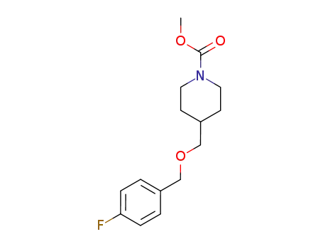 1-Piperidinecarboxylic acid, 4-[[(4-fluorophenyl)methoxy]methyl]-,
methyl ester