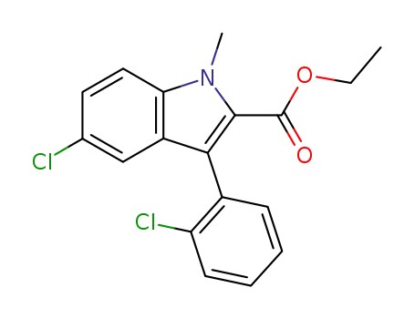 ethyl 5-chloro-3-(o-chlorophenyl)-1-methylindole-2-carboxylate