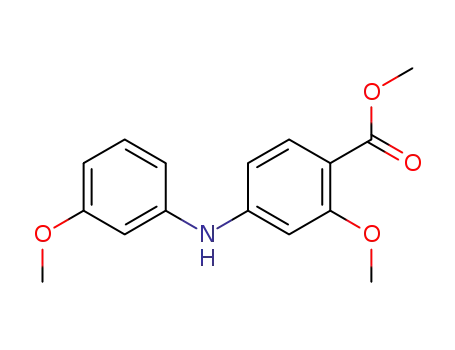 Molecular Structure of 1644060-68-3 (methyl 2-Methoxy-4-[(3-methoxyphenyl)amino]benzoate)