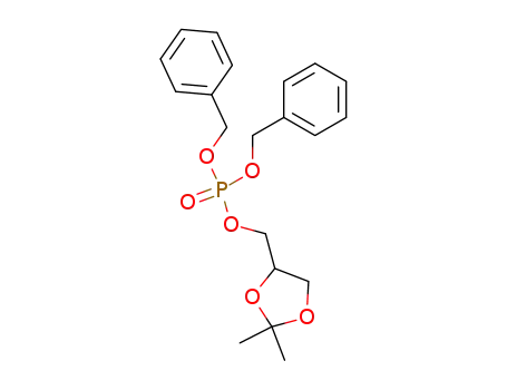 Molecular Structure of 13879-76-0 (2,2-DiMethyl-1,3-dioxolane-4-Methanol Dibenzyl Phosphate)