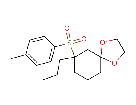 7-Propyl-7-(toluene-4-sulfonyl)-1,4-dioxa-spiro[4.5]decane