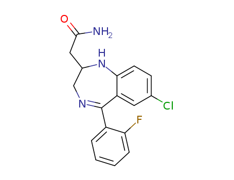 1H-1,4-Benzodiazepine-2-acetamide,7-chloro-5-(2-fluorophenyl)-2,3-dihydro-