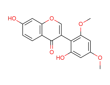 Molecular Structure of 89966-05-2 (4H-1-Benzopyran-4-one, 7-hydroxy-3-(2-hydroxy-4,6-dimethoxyphenyl)-)