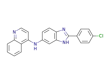 N-(2-(4-chlorophenyl)-1H-benzo[d]imidazol-6-yl)quinolin-4-amine