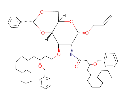 Allyl 4,6-O-<(3R)-benzylidene>-2-<(3R)-3-(benzyloxy)tetradecanamido>-3-O-<(3R)-3-(benzyloxy)tetradecanyl>-2-deoxy-α-D-glucopyranoside