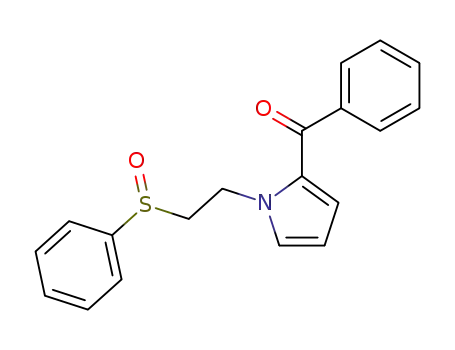 Molecular Structure of 87549-08-4 (1-(2-phenylsulfinylethyl)-2-benzoylpyrrole)
