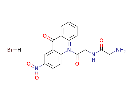 Glycinamide,glycyl-N-(2-benzoyl-4-nitrophenyl)-, monohydrobromide (9CI)