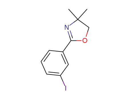 Molecular Structure of 151094-71-2 (4,5-DIHYDRO-2-(3-IODOPHENYL)-4,4-DIMETHYLOXAZOLE)
