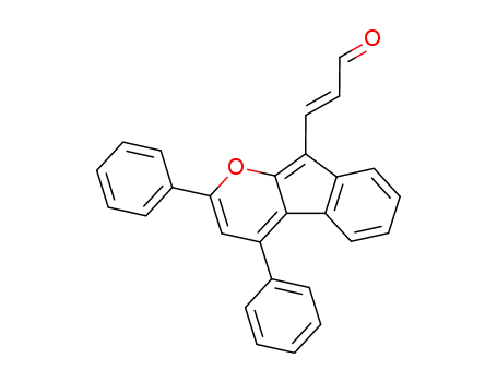 2-Propenal, 3-(2,4-diphenylindeno[2,1-b]pyran-9-yl)-