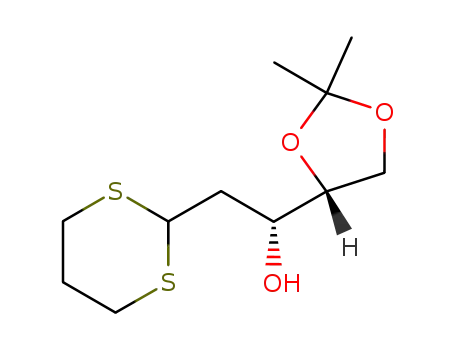 (2R,3R)-2-<3,4-O-isopropylidene-2,3,4-trihydroxybut-1-yl>-1,3-dithiane