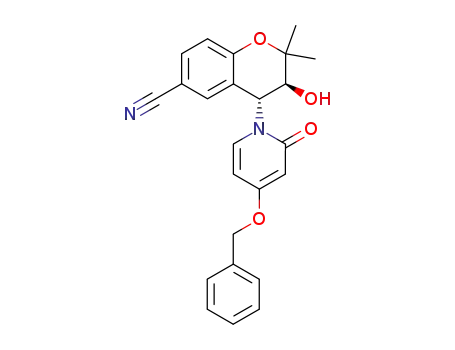(3S,4R)-4-(4-Benzyloxy-2-oxo-2H-pyridin-1-yl)-3-hydroxy-2,2-dimethyl-chroman-6-carbonitrile