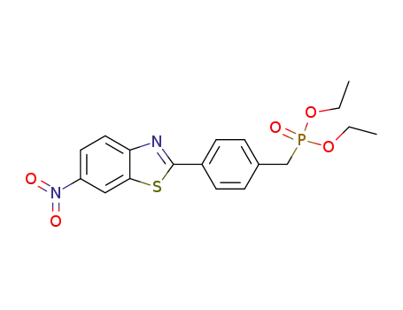 diethyl 4-(6-nitrobenzothiazol-2-yl)benzylphosphonate